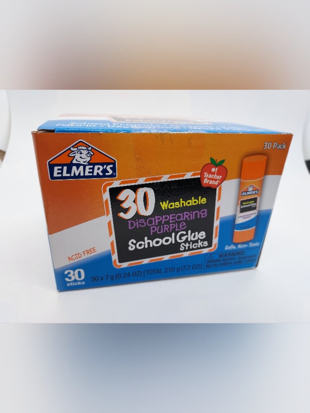 Elmer's Washable Disappearing Purple School Glue Sticks 30 Pack New
